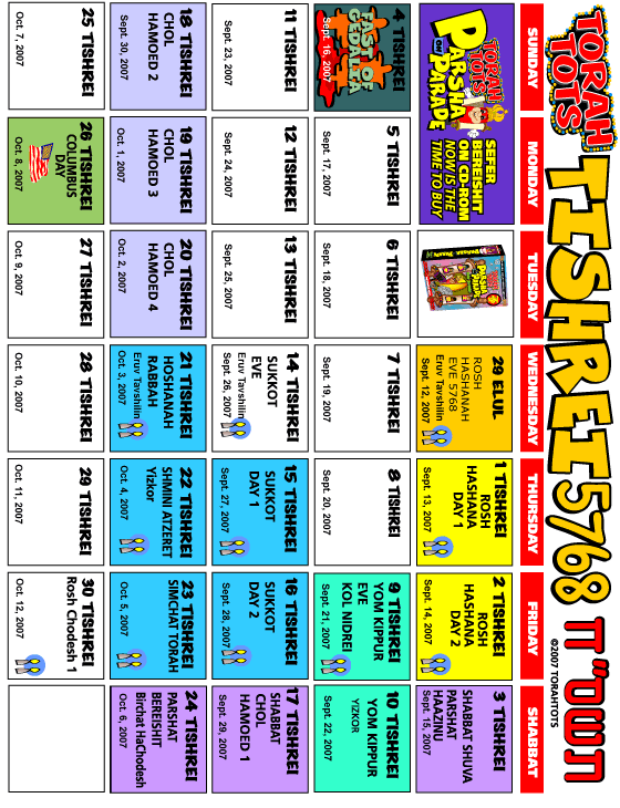 TISHREI 5768