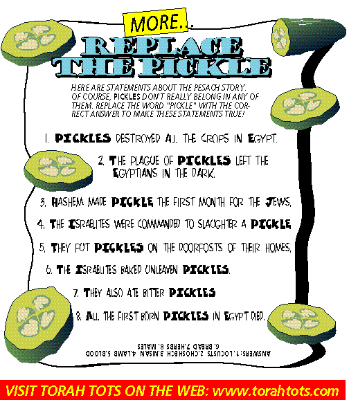 Pesach Replace the Pickle 2